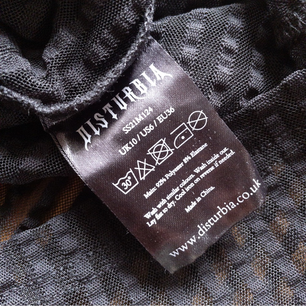 Disturbia Mourning Ruffle Top - Picture 8 of 9
